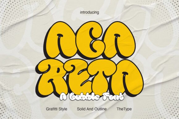 Acareta: The Rounded Groovy Display Font for Modern Design