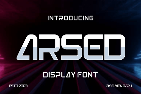 Arsed: A Unique Display Font for Creative Projects
