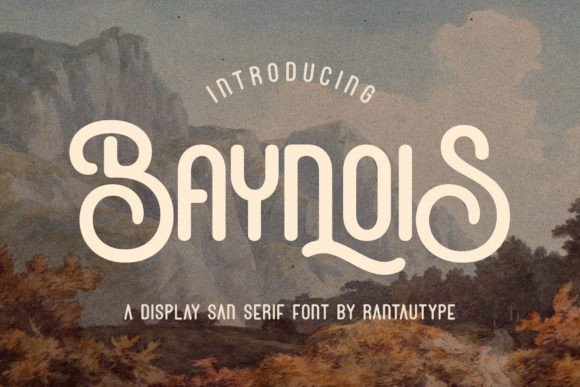 Baynois: A Vintage Monoline Font with Timeless Charm