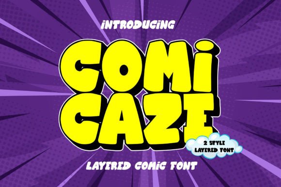 Comicaze: A Layered Font for Dynamic Comic Style