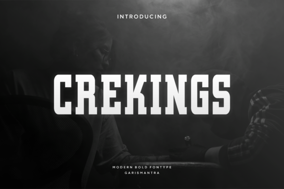 Crekings: A Bold Display Font for Impactful Design