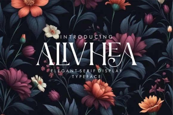 Discover the Elegance of Alivhea: A Serif Display Font