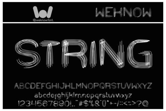 Discover the Unique Appeal of String and Wire Font