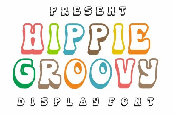 Hippie Groovy: A Bold Display Font for Retro and Modern Design