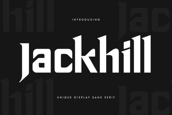 Jackhill: A Cool and Unique Display Font