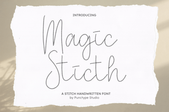 Magic Stitch: A Charming Font for Handcrafted Designs