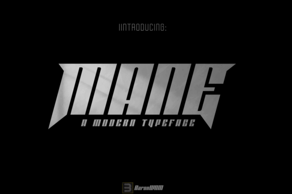 Mane: A Modern Display Font for Dynamic Projects