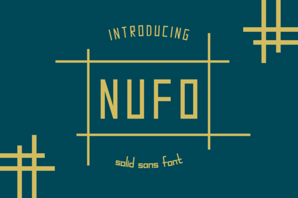 Nufo: A Bold Display Font for Futuristic Design Projects