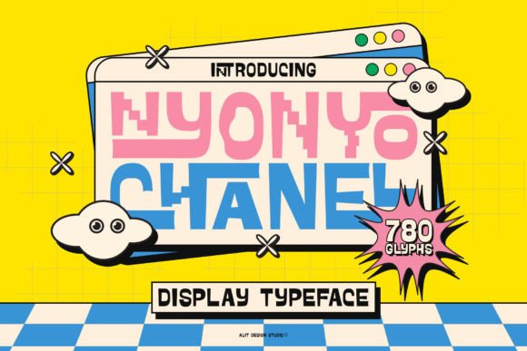 Nyonyo Chanel Typeface: A Groovy Font for Bold Design