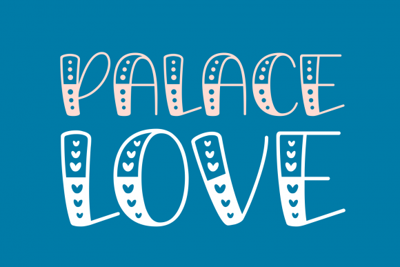 Palace Love: A Charming Display Font for Creative Projects