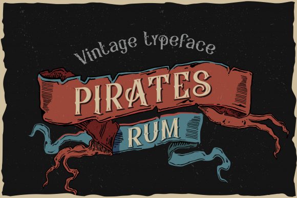 Pirates Rum: A Bold Vintage Typeface for Dynamic Designs
