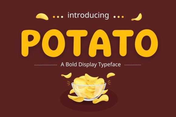 Potato: A Playful Display Font for Creative Projects