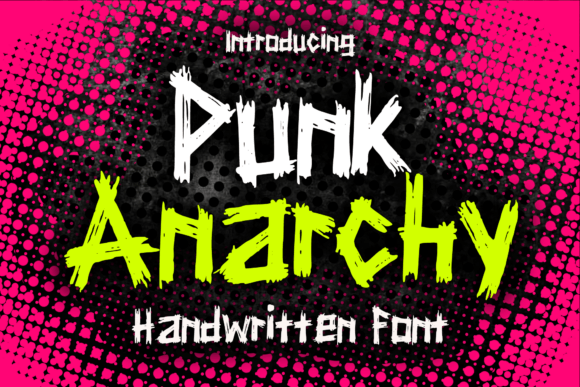 Punk Anarchy: A Bold Typeface for Rebellious Designs