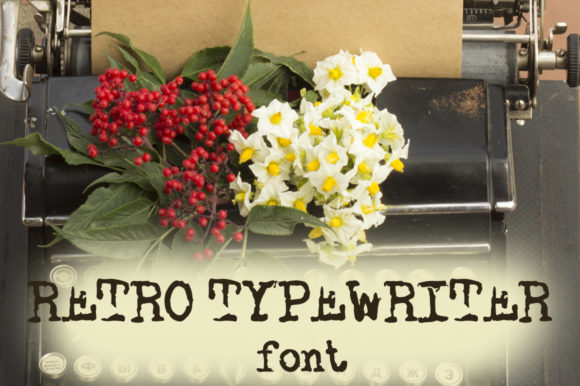 Retro Typewriter: A Vintage Display Font for Timeless Designs