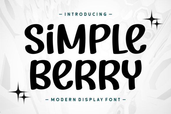 Simple Berry: A Modern Display Font for Standout Designs