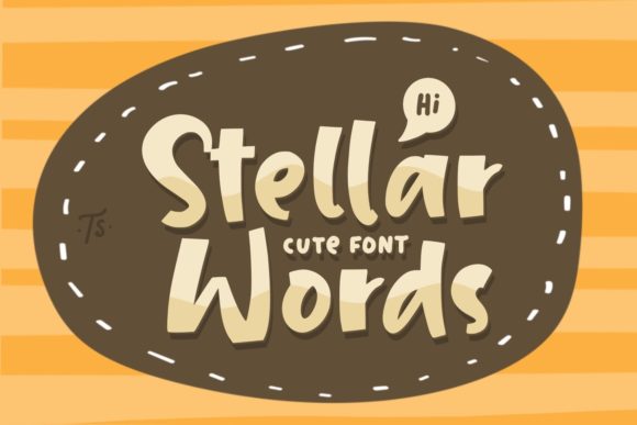 Stellar Words: A Bold Display Font for Modern Creators