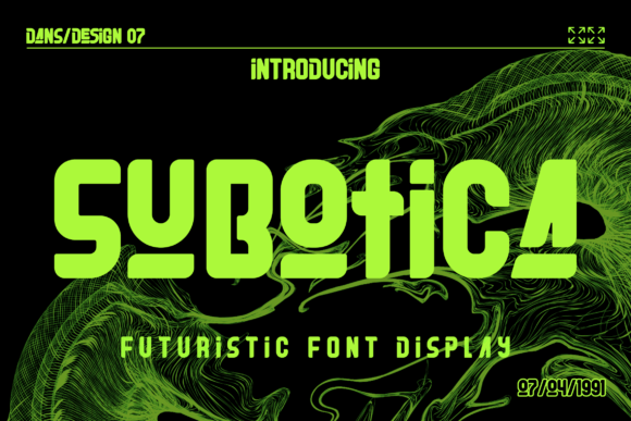 Subotica: Your Futuristic Y2K Display Typeface