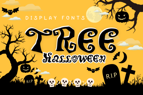 Tree Halloween: A Quirky Font for Spooky Designs