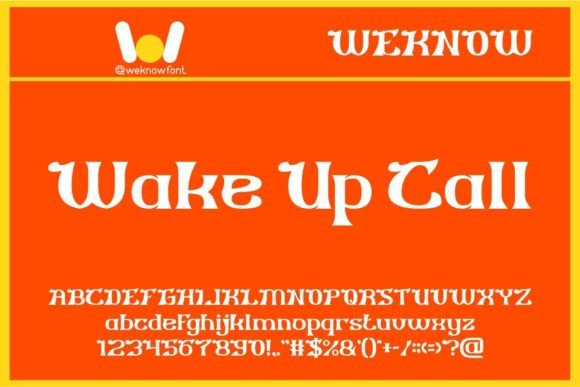 Wake Up Call: A Modern Gothic Font for Bold Branding